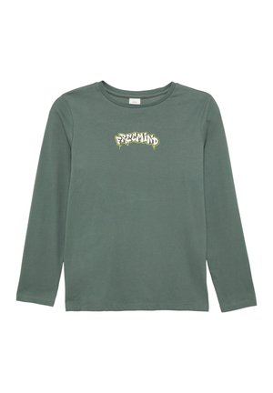 Langarmshirt - dunkles salbeigrün