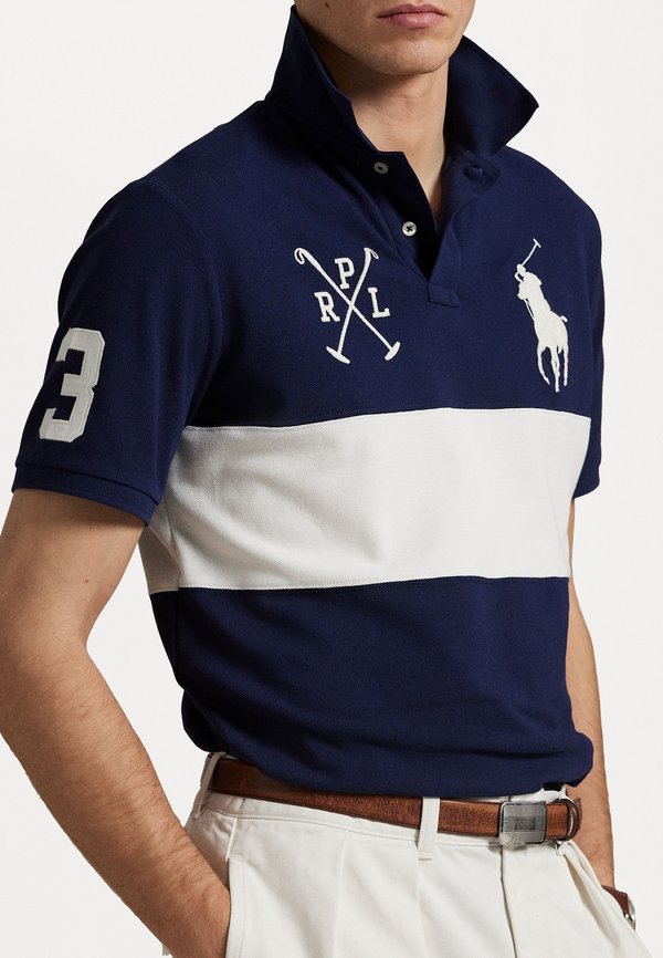 Custom Slim Fit Big Pony Mesh Polo Shirt - Polo shirt3