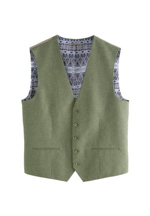 Next, TEXTURED - Suit waistcoat - green