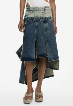 LONG  WITH DOUBLE WAISTBAND - Maxirock - blue