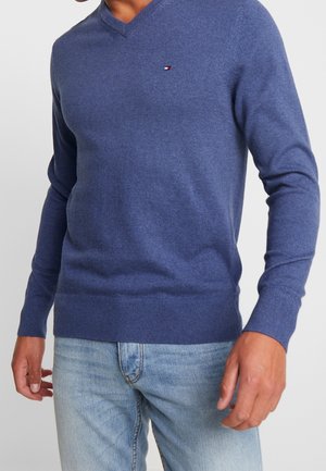 Strickpullover - blue-grey