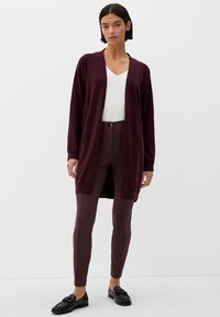 s.Oliver BLACK LABEL 7/8 MIT BIESEN - Legging - aubergine