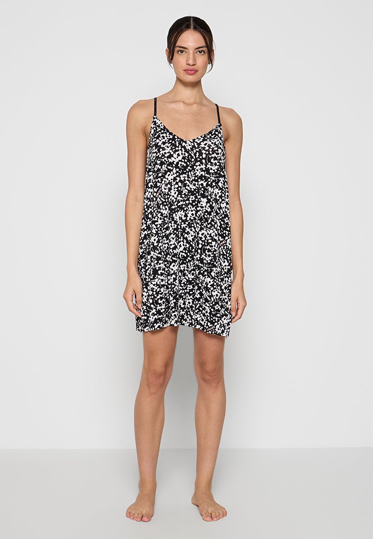 DKNY Loungewear Nachtjapon zwart DKNY Loungewear Nachtjapon zwart