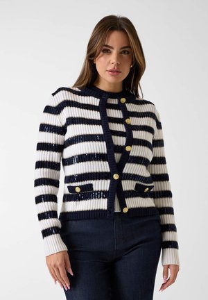 PAILLETTEN - Strickjacke - mehrfarbig/grundton blau