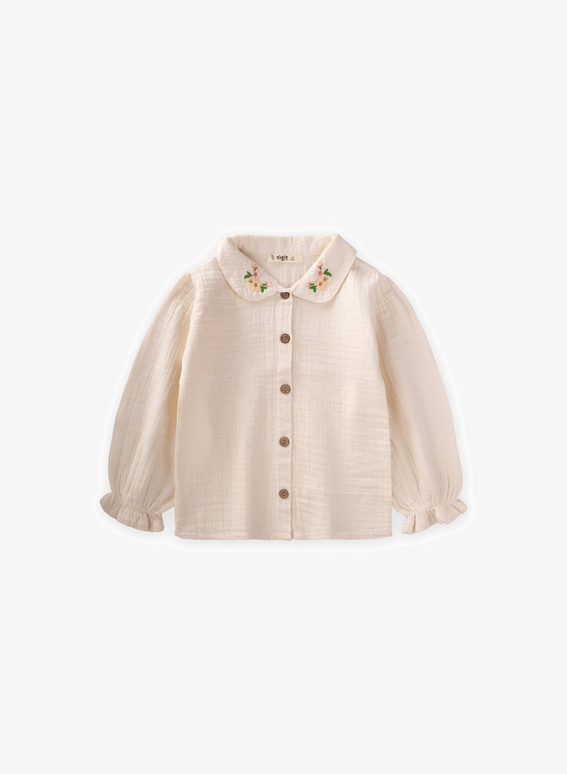 Cigit MUSLIN - Nööpidega pluus - off-white