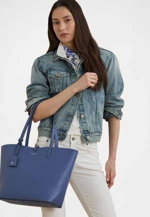 FAUX LEATHER LARGE REVERSIBLE TOTE BAG - Cabas - capri blue