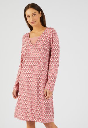 Damart Chemise de nuit / Nuisette - rouge petit abstrait