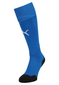 TEAM LIGA SOCKS UNISEX - Dokolenke - electric blue lemonade/puma white