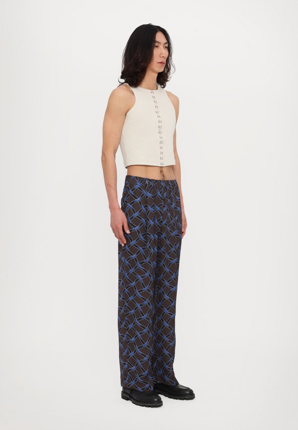 CHECKED PAJAMA PANTS ELASTICATED - Trousers2