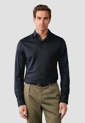 Hackett London, HACKETT LONDON POLO SHIRT TTVL PIQUE POLO LS - Polo - airforce blue