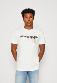 Antony Morato WITH INJECTION LOGO - Print T-shirt - cream