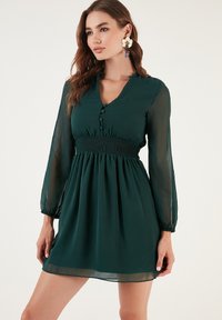 LELA REGULAR FIT - Koktajl obleka/za zabavo - emerald green