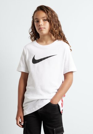 Nike Sportswear TEE CLUB UNISEX - Camiseta estampada - white