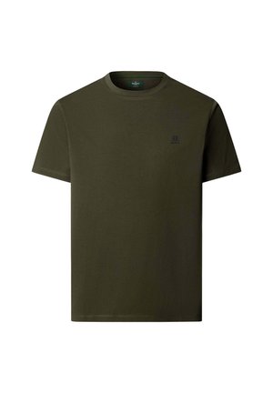 Hackett London, HACKETT LONDON BASIC T-SHIRT HERITAGE H SMALL LOGO - Basic T-shirt - hunter green