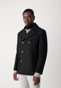 Isaac Dewhirst NEW SHORT PEACOAT SIDE ENTRY - Übergangsjacke - black