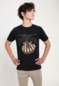 Henry Tiger T-shirt med print - black