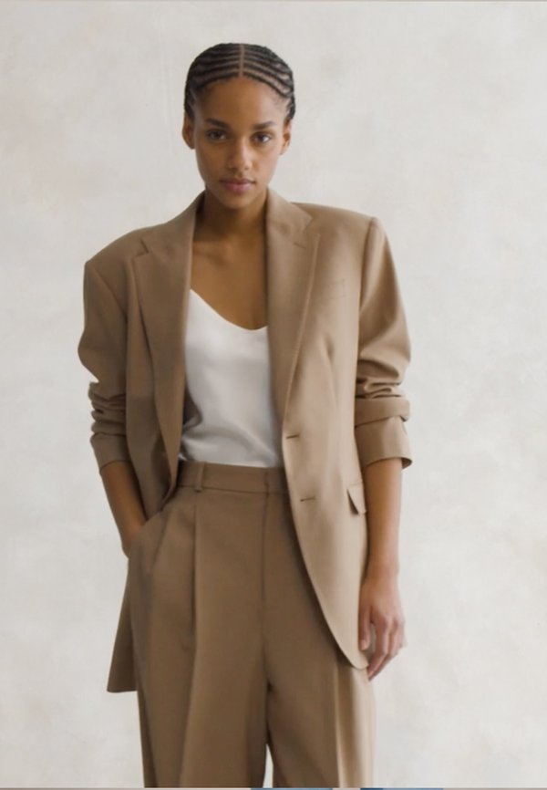 STRETCH WOOL BLEND BLAZER - Blazer - camel2