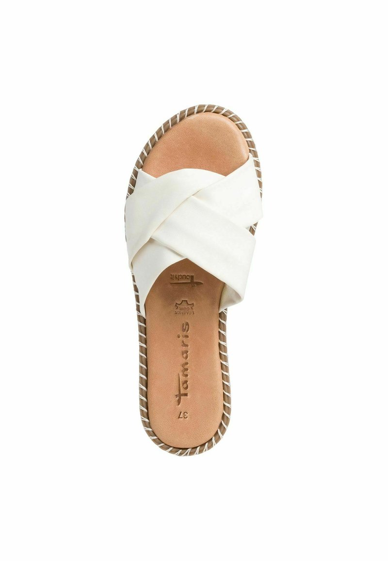 Damen Flache Pantoletten | Tamaris Pantolette flach white/weiß - OR91588 Damen Flache Pantoletten | Tamaris Pantolette flach white/weiß - OR91588