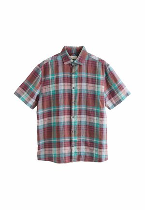 REGULAR FIT - SIGNATURE  CHECK SHORT SLEEVE SMART   - Hemd - purple green