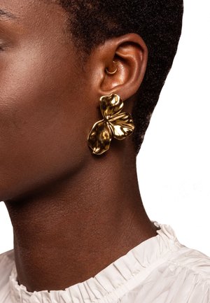 My Jewellery, ICONIC HALF FLOWER - Ohrringe - gold coloured
