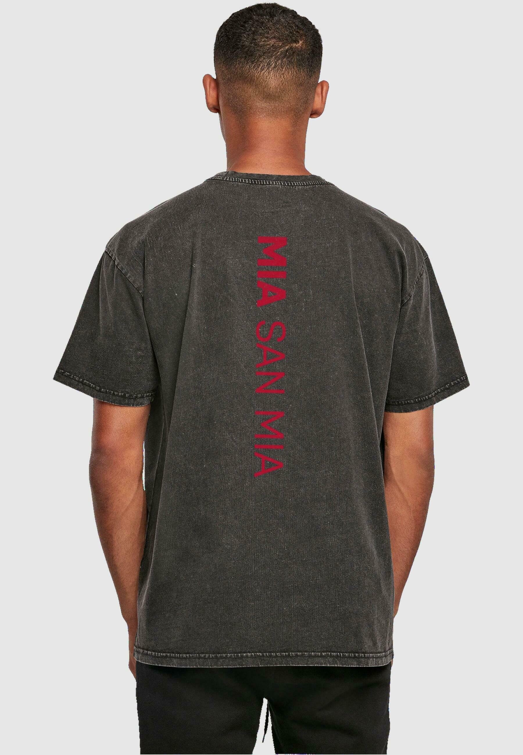 FC Bayern München ACID WASHED HEAVY - Print T-shirt - black 