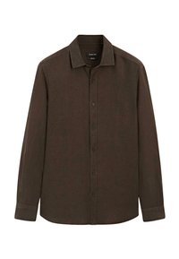 SLIM FIT GARMENT - Shirt - brown