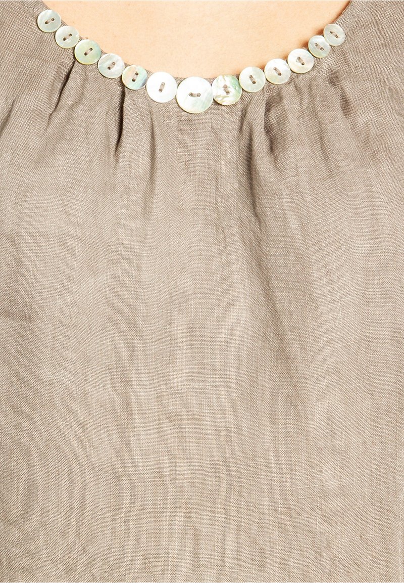 Damen Freizeitkleider | Caspar Etuikleid taupe - MB33842 Damen Freizeitkleider | Caspar Etuikleid taupe - MB33842