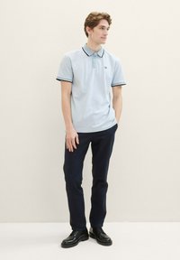 TOM TAILOR Polotričko - white foggy blue twotone