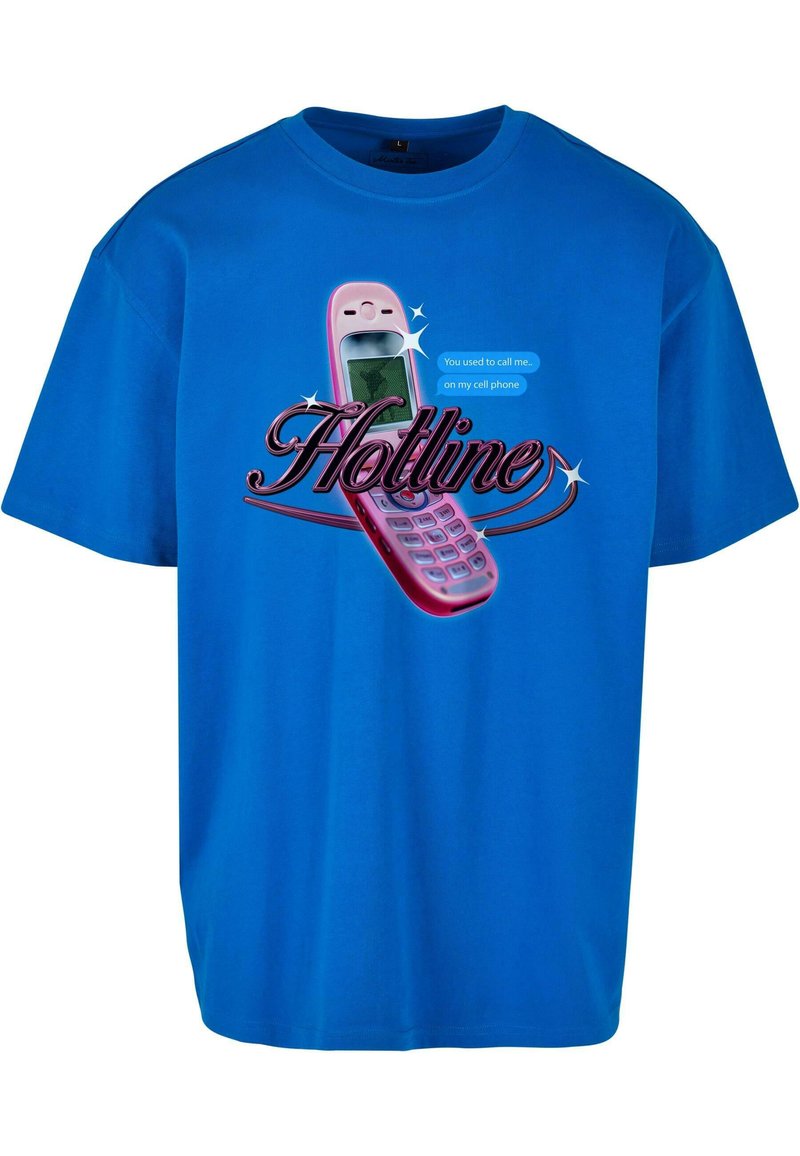 Upscale by Mister Tee UNISEX HOTLINE OVERSIZE - T-shirts print - blue