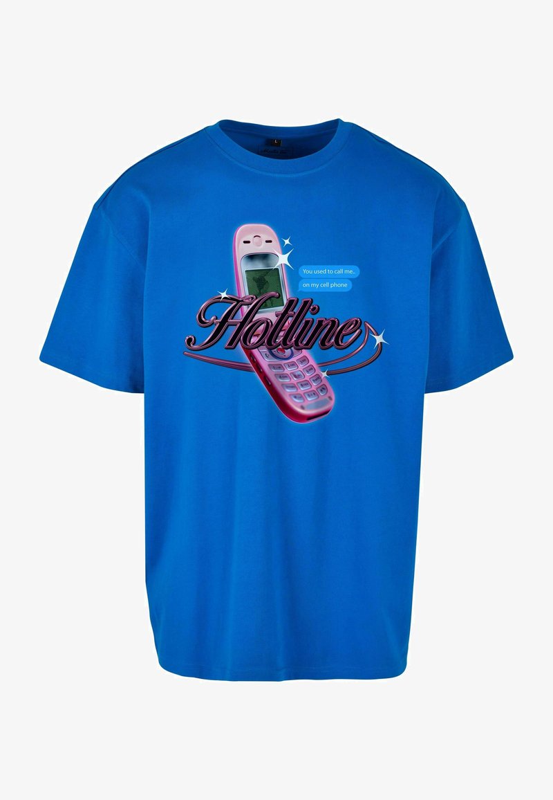 Upscale by Mister Tee UNISEX HOTLINE OVERSIZE - Camiseta estampada - blue
