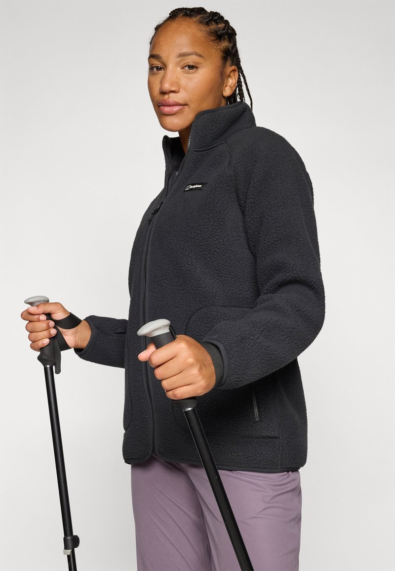 Polaire BERGHAUS Femme 1/4 Zippée – Noire – Taille S – Manches Longues