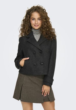 ONLY, ONLFREJA LIFE SHORT DB JACKET OTW NOOS - Блейзър - dark grey melange