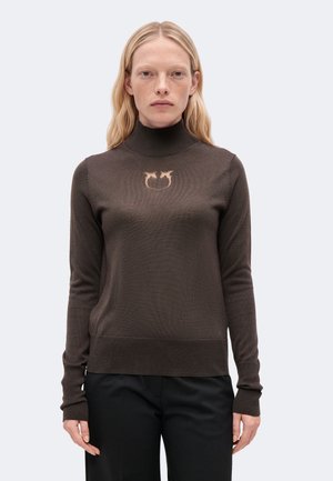Pinko, ABBAIO MAGLIA LOGO - Пуловер - grigio corvo