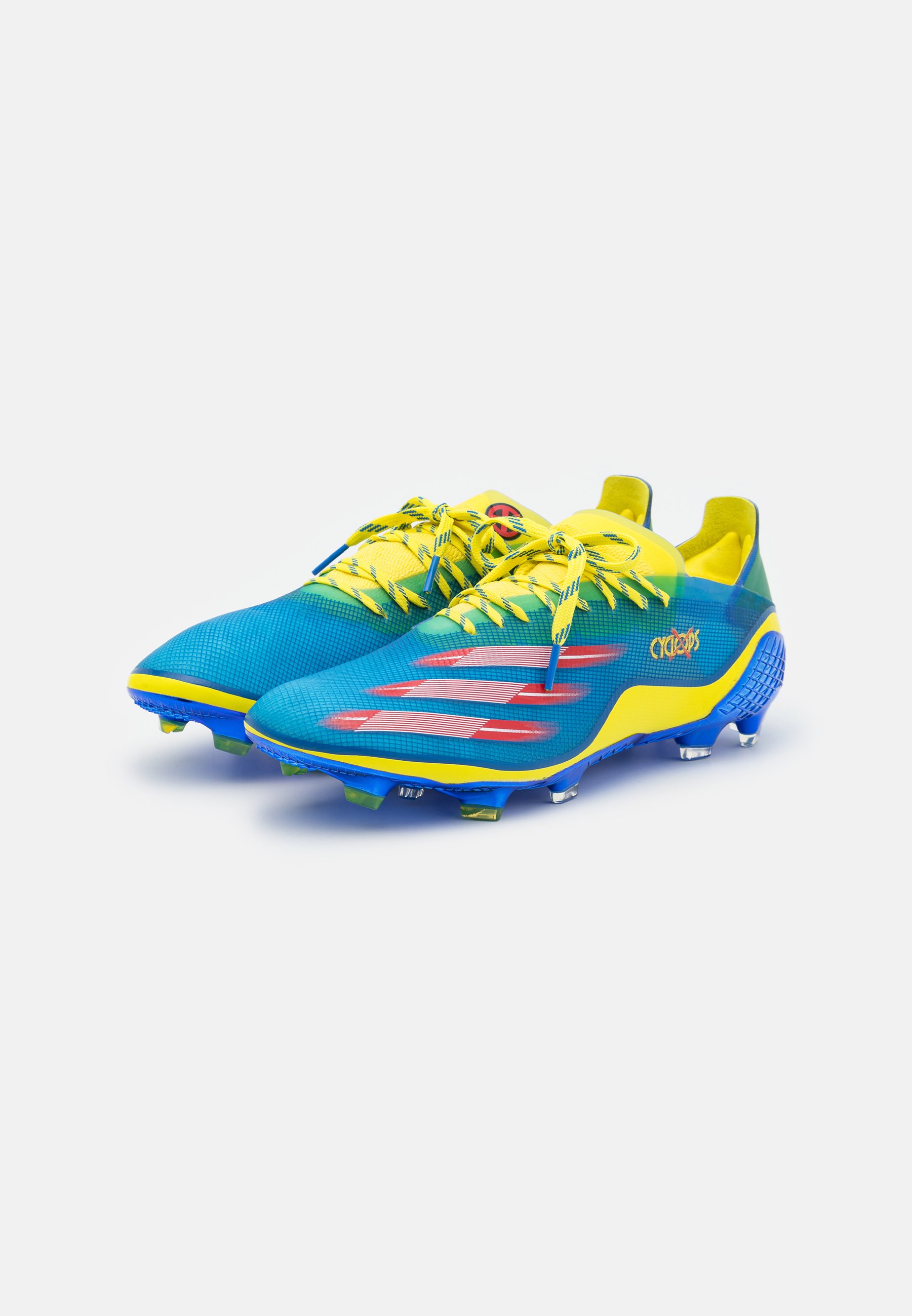 adidas blue and yellow football boots