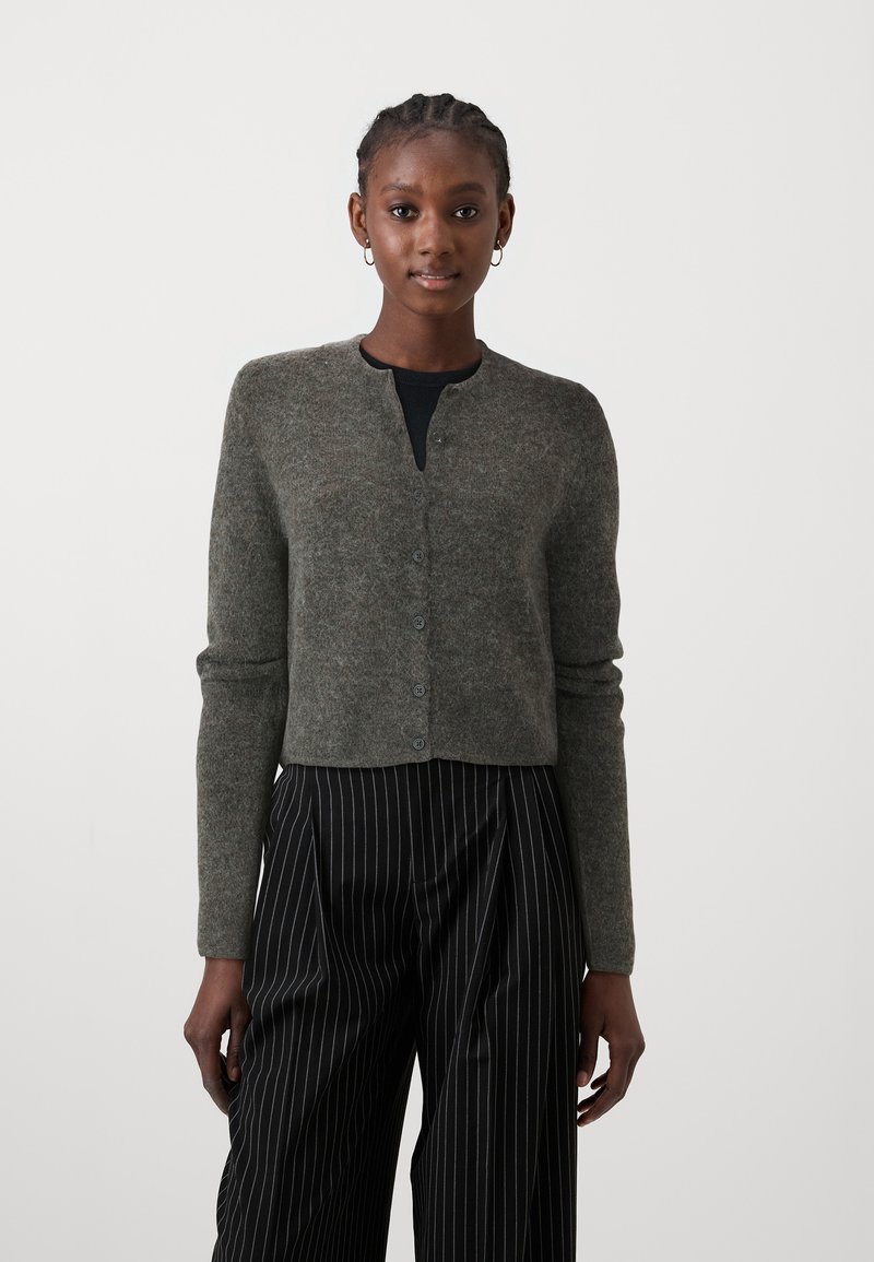 Gina Tricot CARDIGAN - Kardigan - brown melange