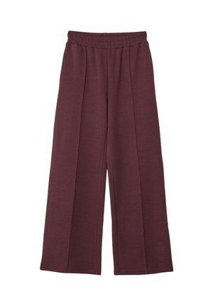 JOGGERS WITH INTERLOCK DETAIL - Tepláky - bordeaux