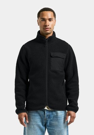 PETER FULL-ZIP - Fleecejacke - black