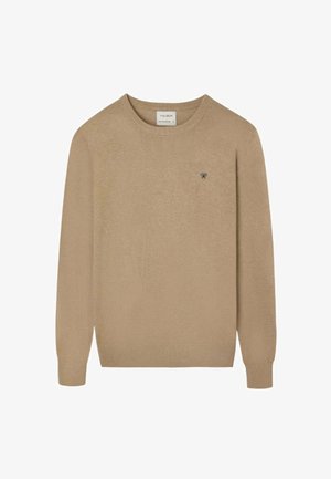 Silbon, JERSEY DE CUELLO REDONDO - Jersey de punto - beige oscuro
