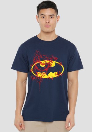 Cotton Soul, BATMAN JOKER GRAFFITI - Print T-shirt - dark blue