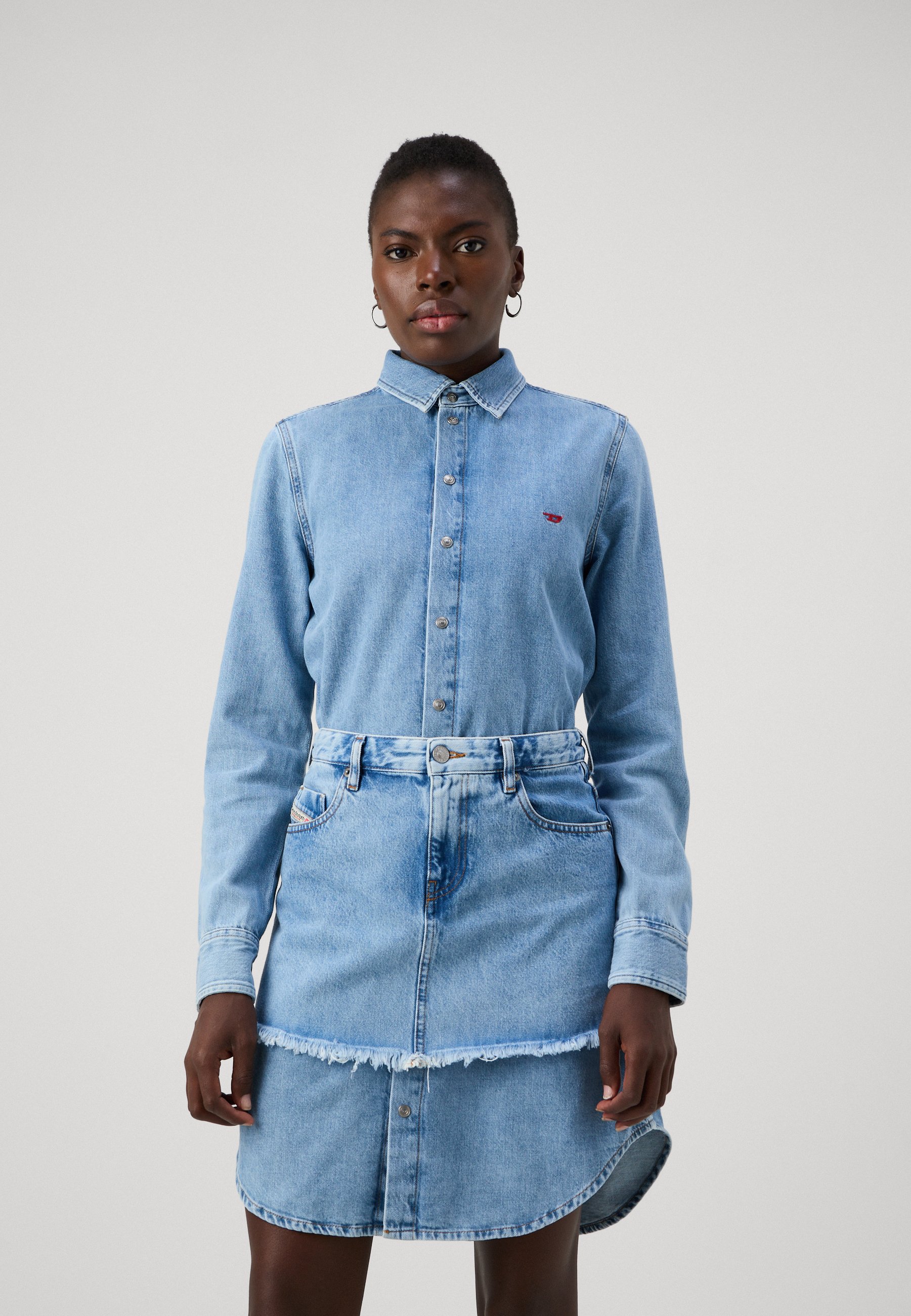 Diesel DE-DESY-D 2-IN-1 - Denim dress - 01/blue denim - Zalando.ie