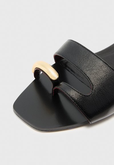 Tory Burch PIERCED - Chaussons - perfect black/silver-coloured