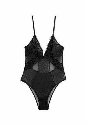 EMBROIDERED - REGULAR FIT - Body - black