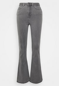Noisy May NMSALLIE - Flared Jeans - light grey denim