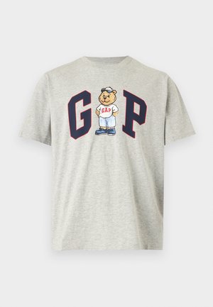 GAP, BRANNAN LOGO TEE - T-shirt imprimé - grey