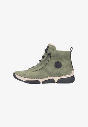 Rieker, BASKET MONTANTE À LACETS RIEKER - Sneakers high - vert