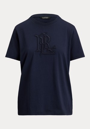 Lauren Ralph Lauren, EMBROIDERED-LOGO COTTON JERSEY TEE - Μπλουζάκι με στάμπα - lauren navy