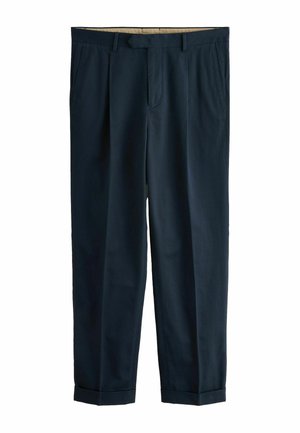 Next, REGULAR TAPERED FIT - SMART TWIN PLEAT  - Stoffhose - navy blue