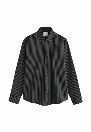 REGULAR FIT WITH FINISH - Skjorta - black white stripe