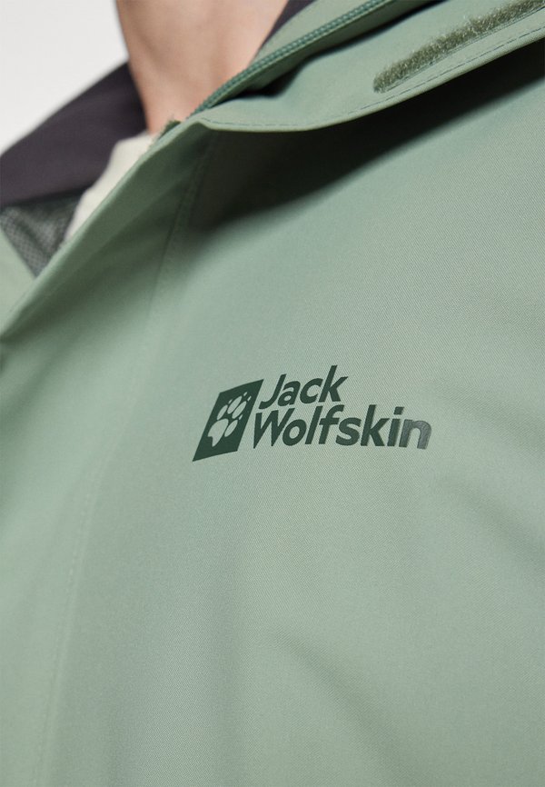 TRAILTIME - Waterproof jacket - eucalyptus4