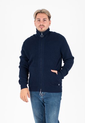 Felpa con zip - blu